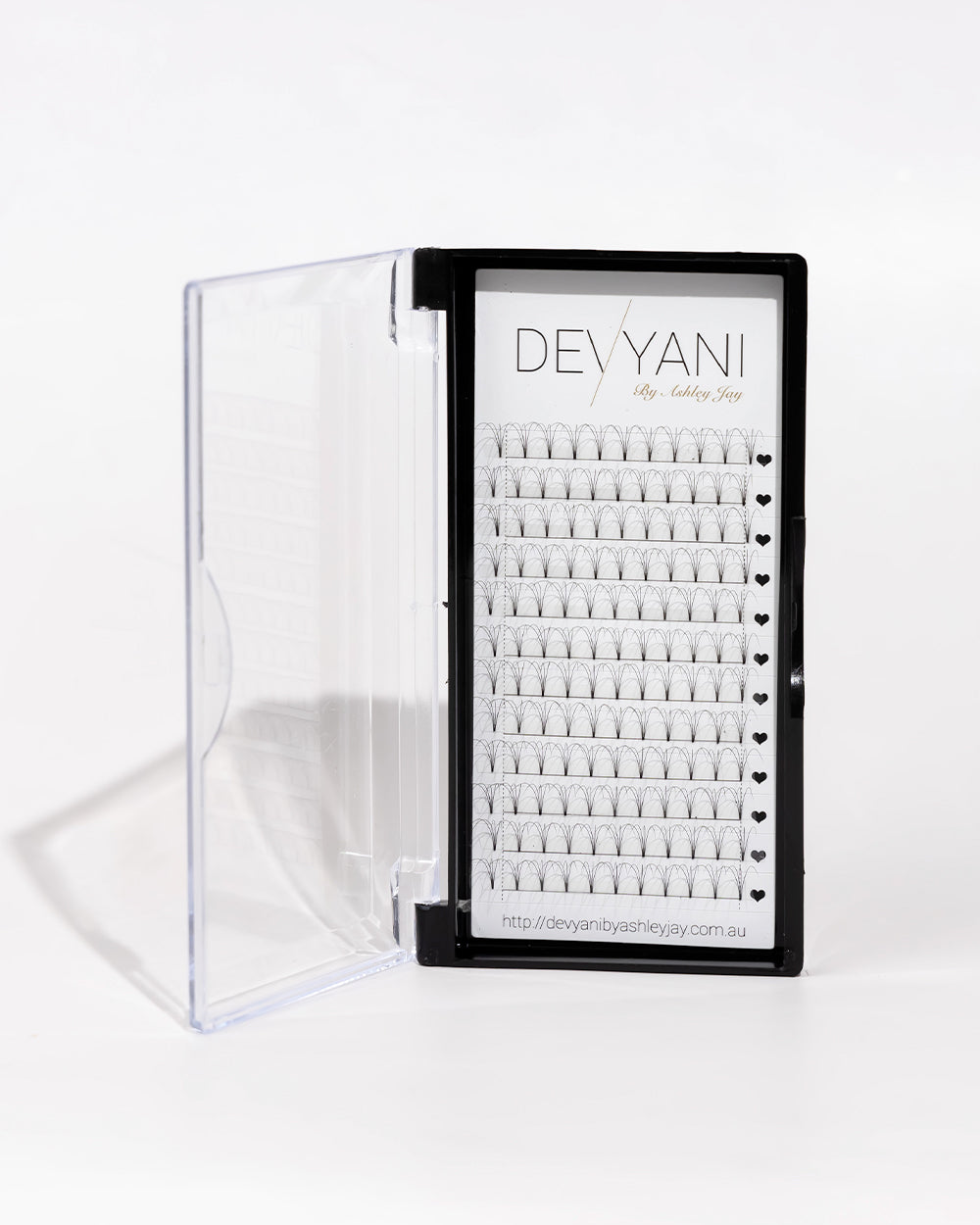 Devyani false eyelashes packaging on a white background